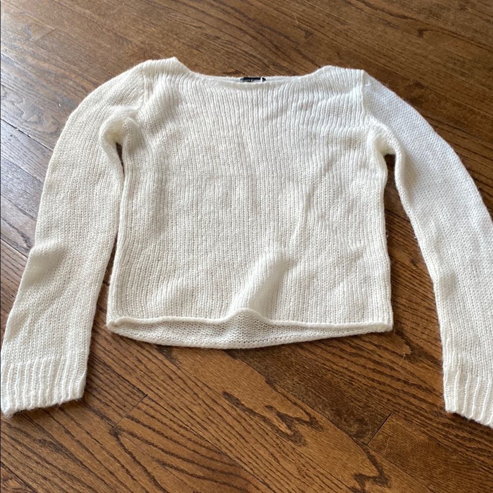 Women's White Brandy Sweater